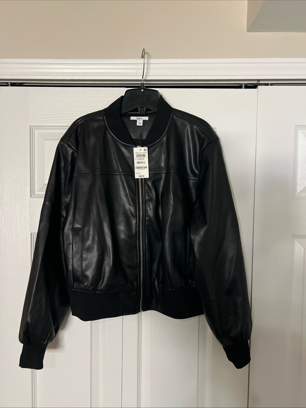 Bar III Faux Leather Women’s Jacket
